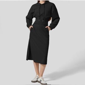 Chic Black Midi Skirt